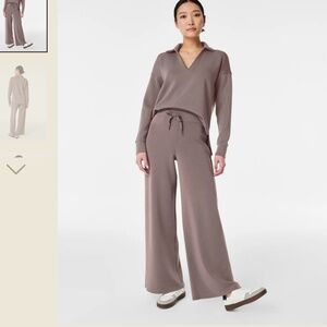 SPANX AirEssentials Polo Top in Smoke – NWT, Size Medium